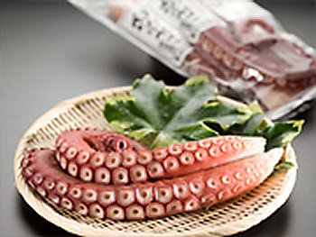 画像: お刺身用 北海道日本海産 ボイルだこ 足1〜2本で1kg 無添加